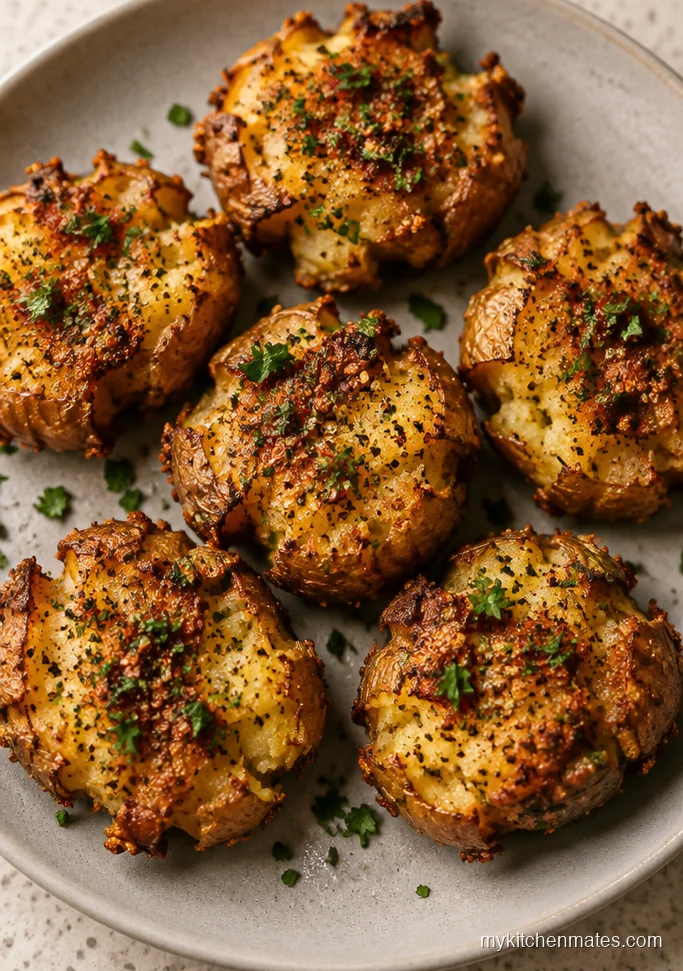 Crispy Smashed Baby Potatoes