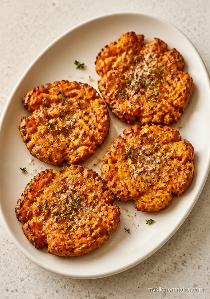 Crispy Smashed Sweet Potatoes