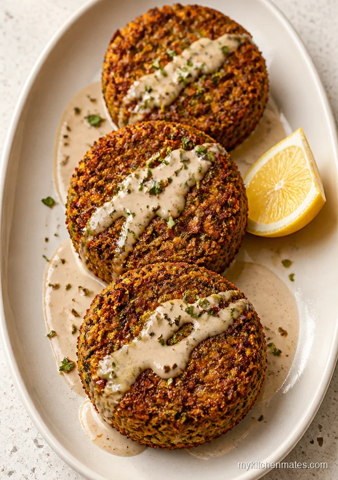 Crispy Sweet Potato Falafel Patties