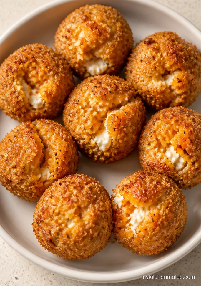 Crispy Sweet Potato Goat Cheese Bites