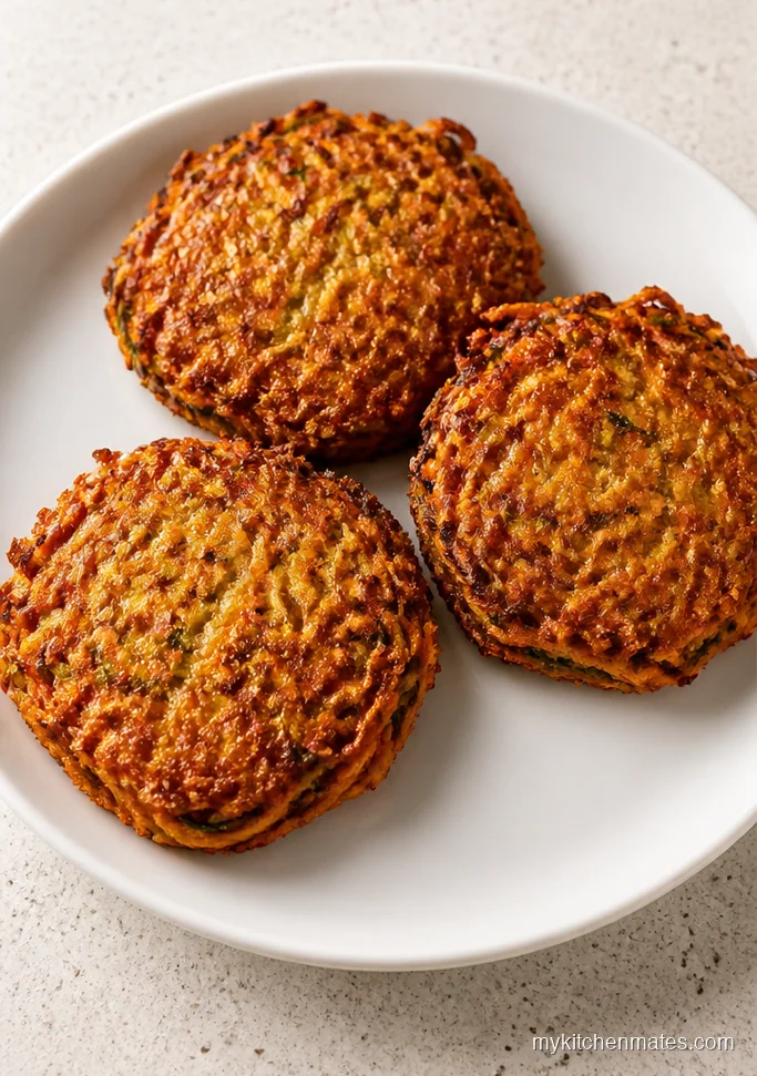 Crispy Sweet Potato Zucchini Fritters