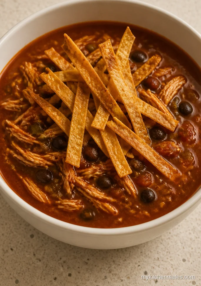 12 Chicken Enchilada Soup Recipes for Weeknight Cravings Crispy Tortilla Chicken Enchilada Soup