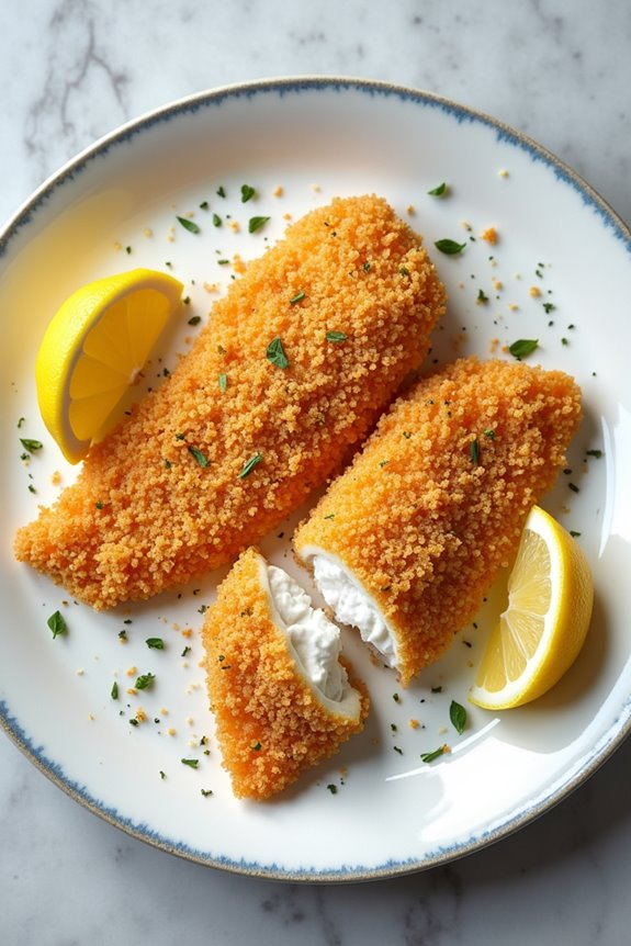 crispy lemon herb catfish