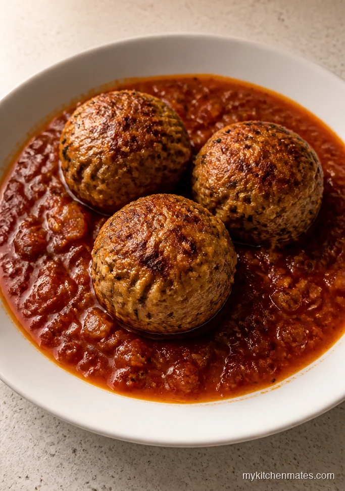 Crock Pot Turkey Meatballs in Tomato Herb Sauce