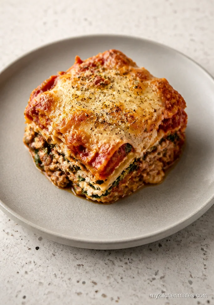 Crock Pot Turkey Spinach Lasagna