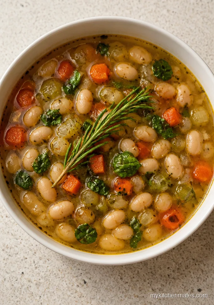 Crock Pot Tuscan White Bean Soup