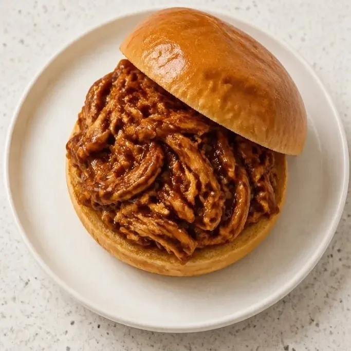 Crockpot BBQ Chicken Sandwiches