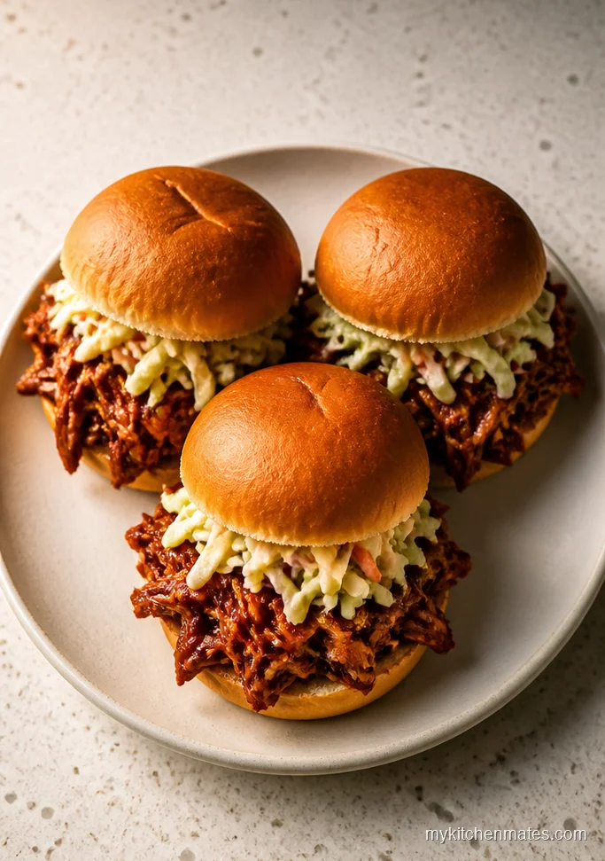Crockpot BBQ Chicken Sliders