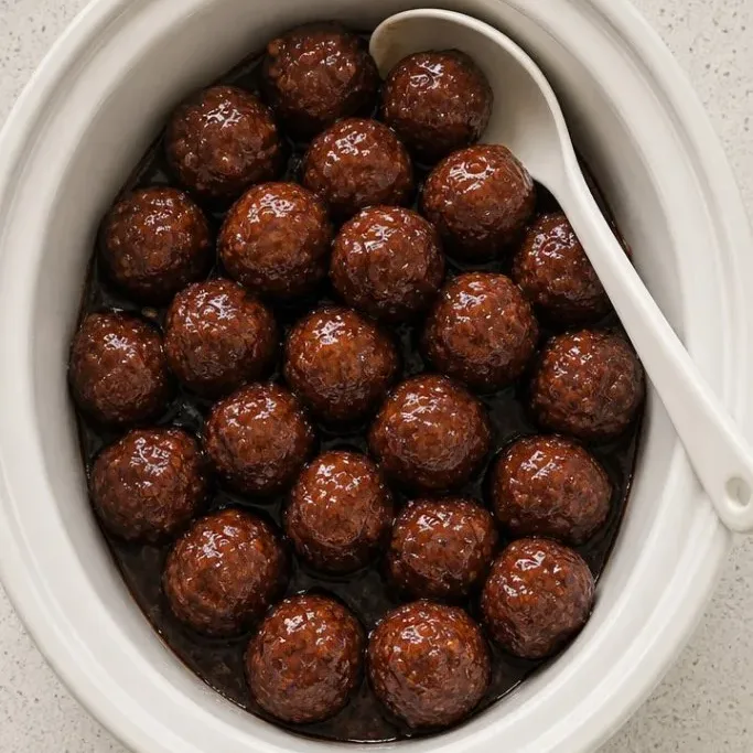 Crockpot BBQ Meatballs
