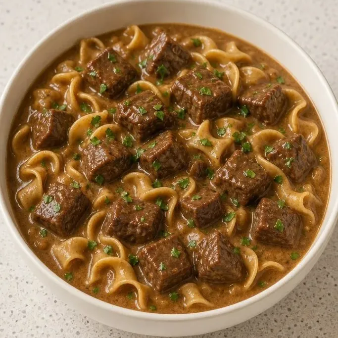 Crockpot Beef and Noodles