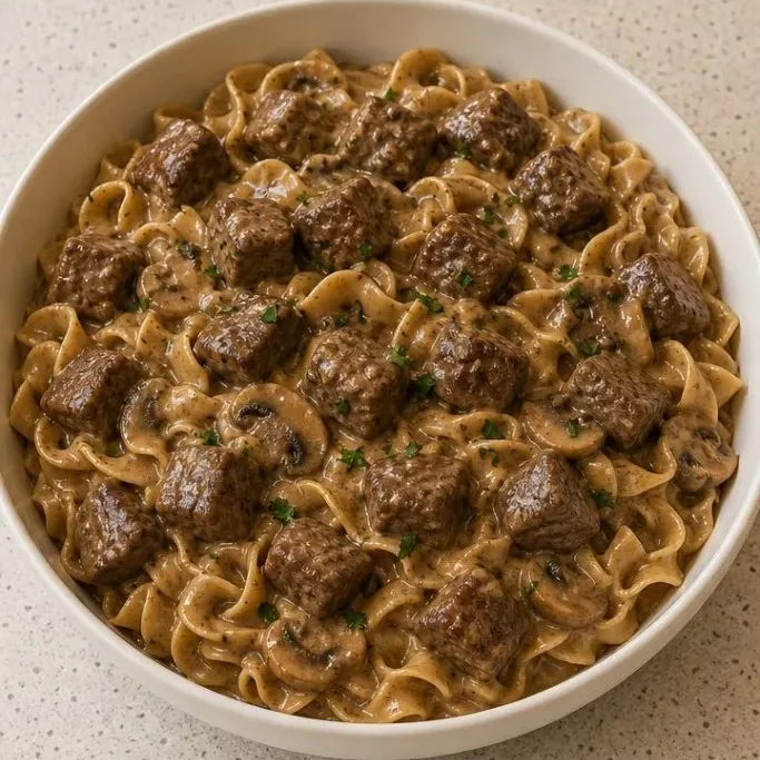 Crockpot Beef Stroganoff That Falls Apart Tender Crockpot Beef Stroganoff