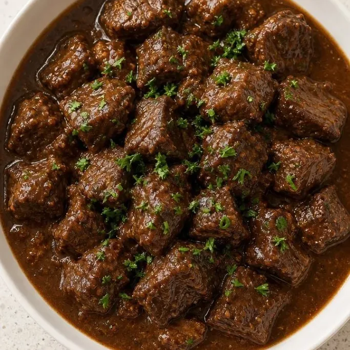 Crockpot Beef Tips and Gravy