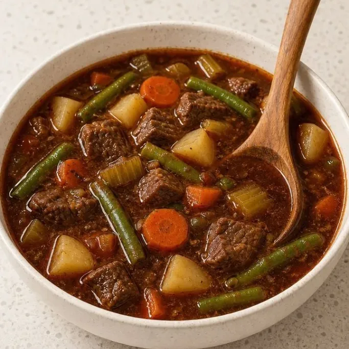 Crockpot Beef Vegetable Soup