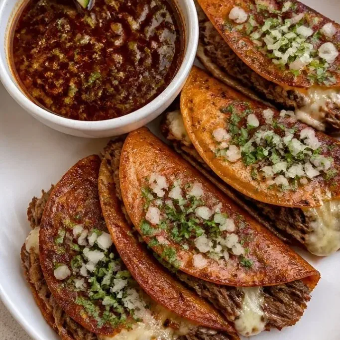 Crockpot Birria Tacos with Rich Dipping Consommé Crockpot Birria Tacos