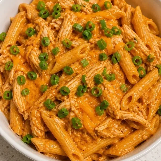 Creamy Crockpot Buffalo Chicken Pasta Crockpot Buffalo Chicken Pasta