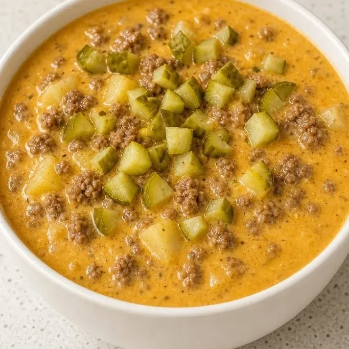 Crockpot Cheeseburger Soup