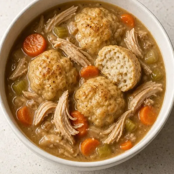 Creamy Crockpot Chicken and Dumplings (No Canned Soup) Crockpot Chicken and Dumplings