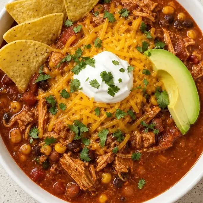 Crockpot Chicken Chili