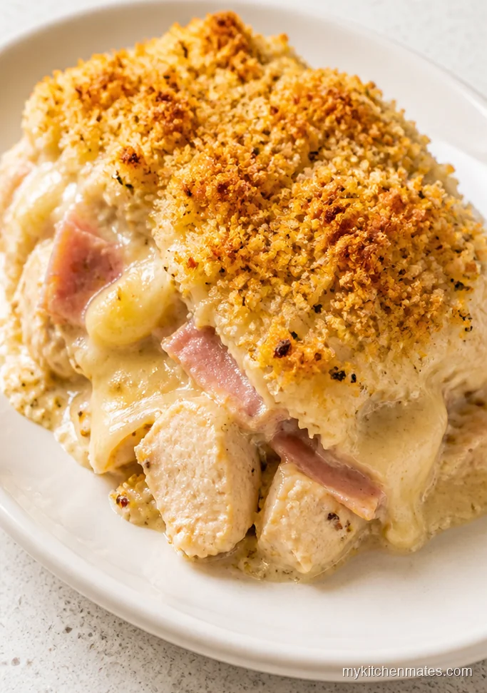 13 Crockpot Chicken Casserole Recipes for No Fuss Dinners Crockpot Chicken Cordon Bleu Casserole