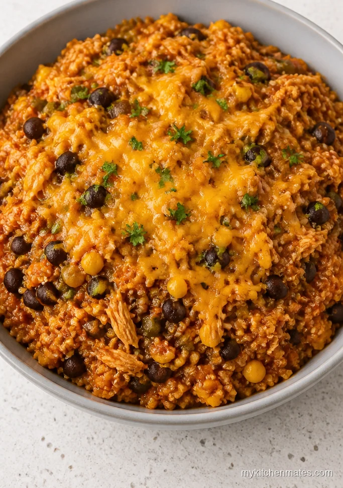 Crockpot Chicken Enchilada Quinoa