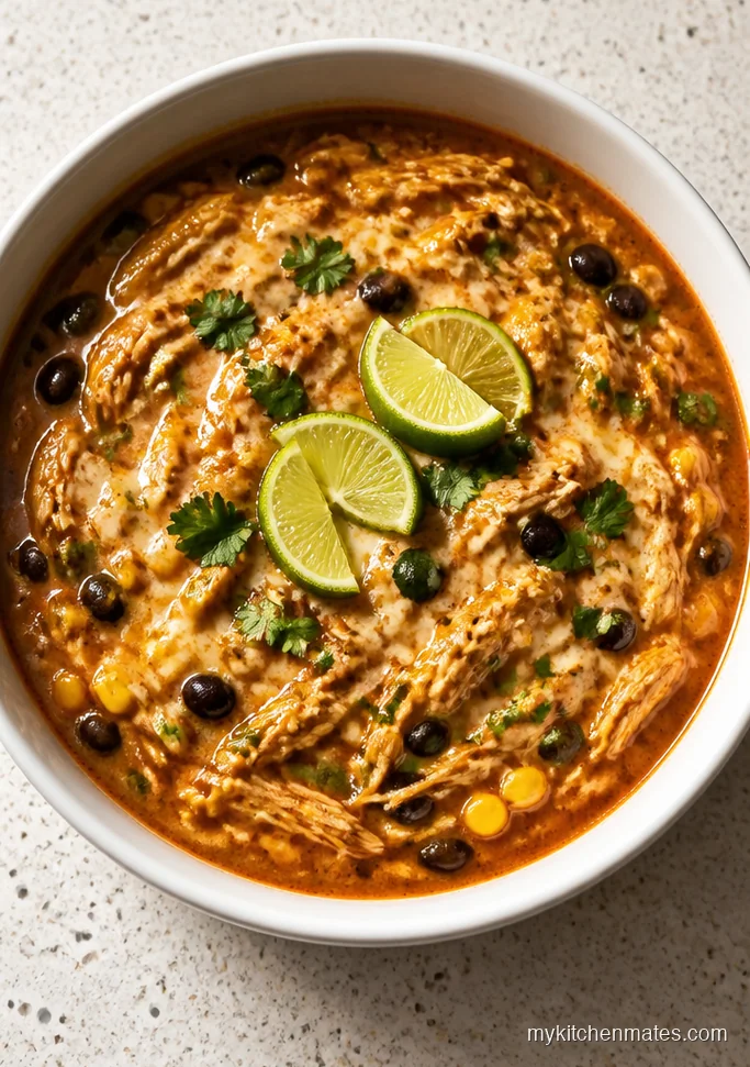 Crockpot Chicken Enchilada Soup