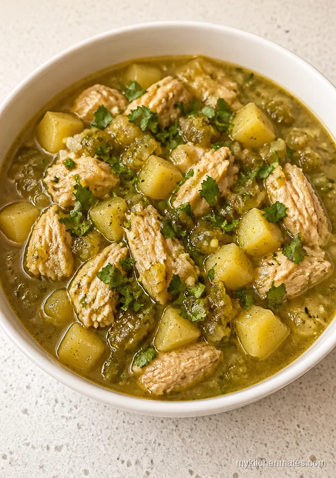 Crockpot Chicken Green Chile Potato Stew