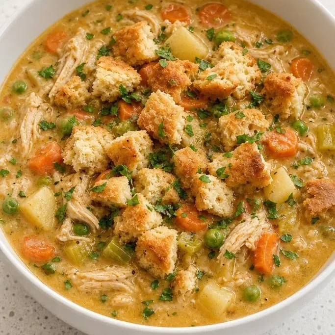 Creamy Crockpot Chicken Pot Pie Soup Crockpot Chicken Pot Pie Soup