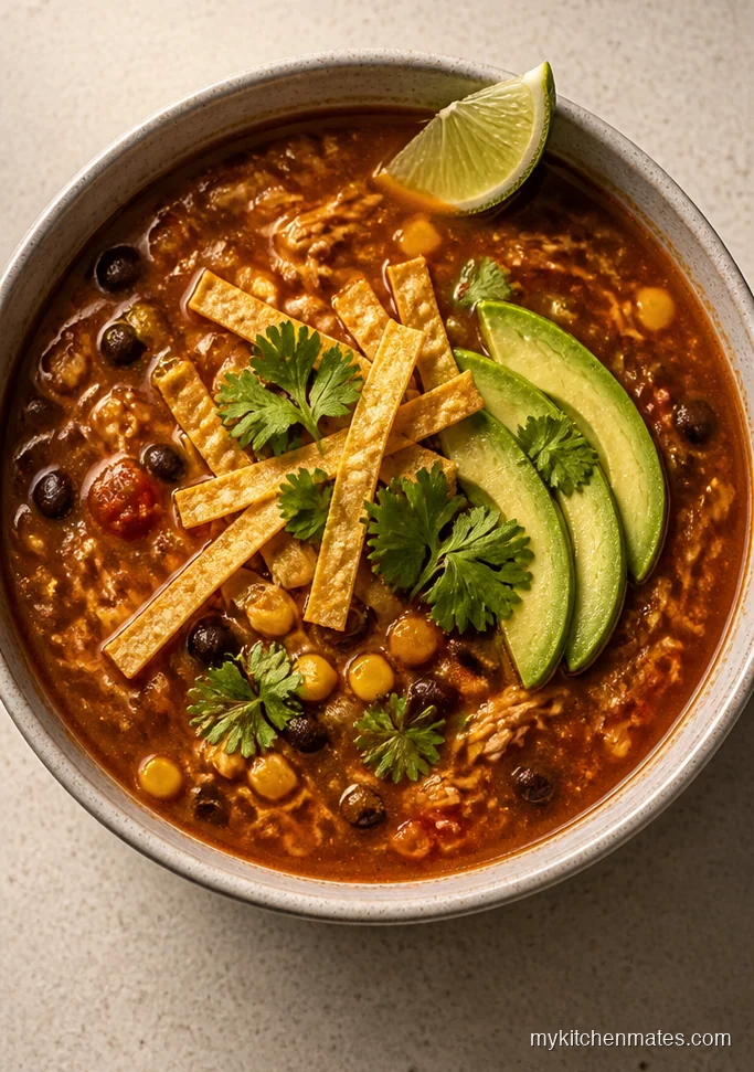 Crockpot Chicken Tortilla Soup
