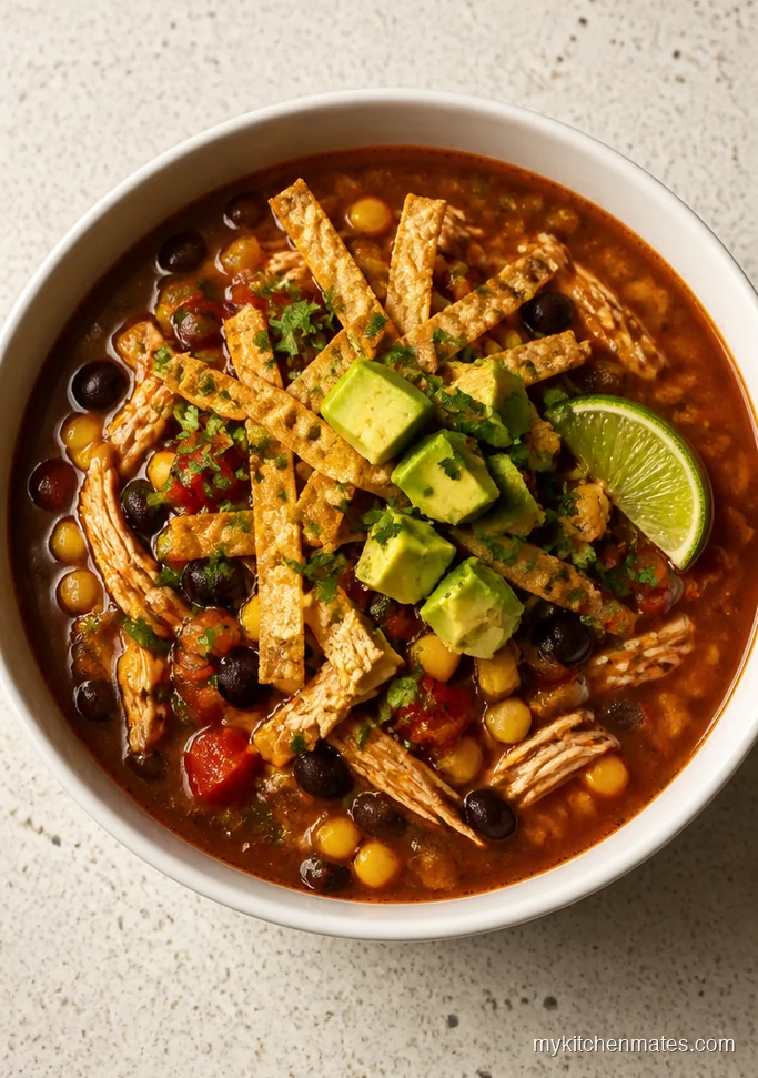 Crockpot Chicken Tortilla Soup