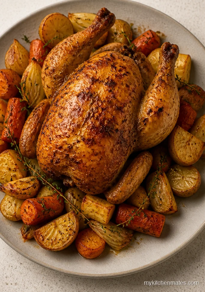 Crockpot Chicken with Root Vegetables