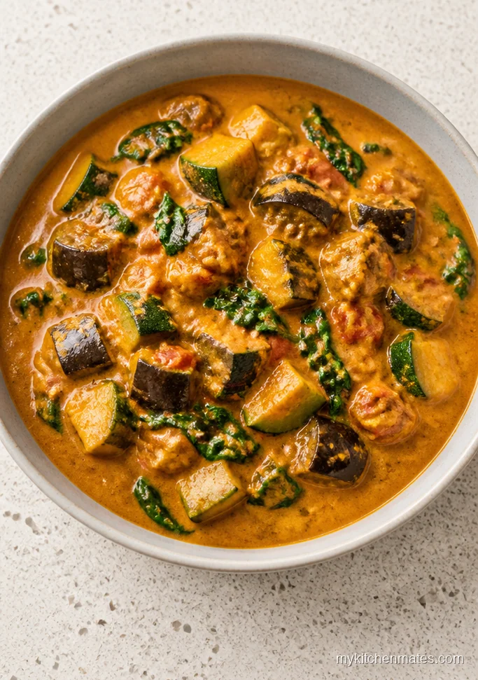 Crockpot Eggplant and Tomato Curry