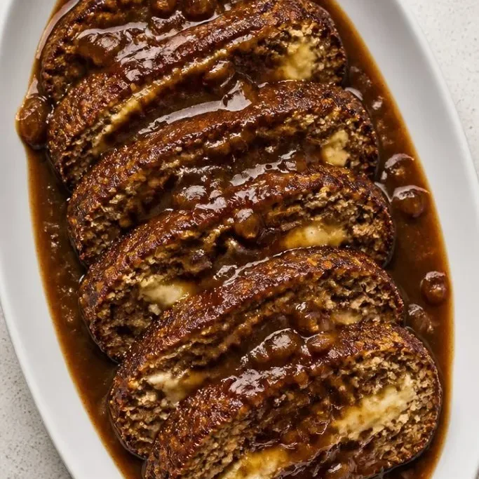 Crockpot French Onion Meatloaf