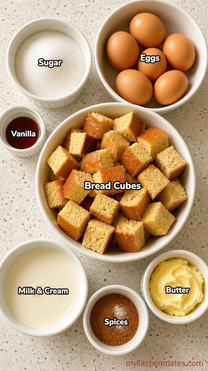 Overnight Crockpot French Toast Casserole Ingredients
