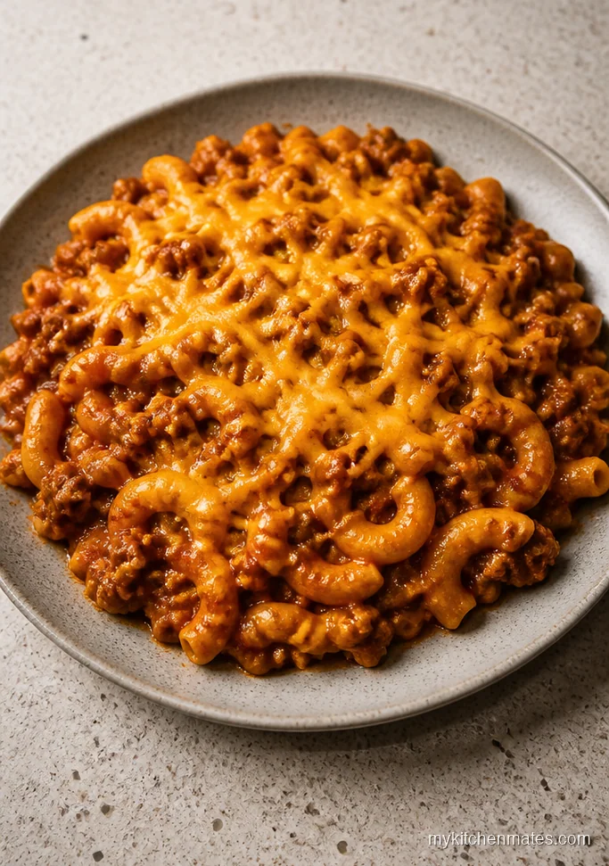 Crockpot Ground Beef and Macaroni