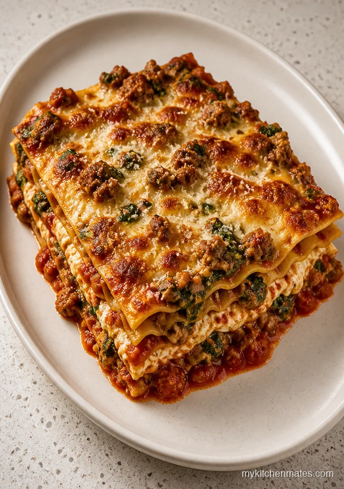 Crockpot Italian Sausage Lasagna
