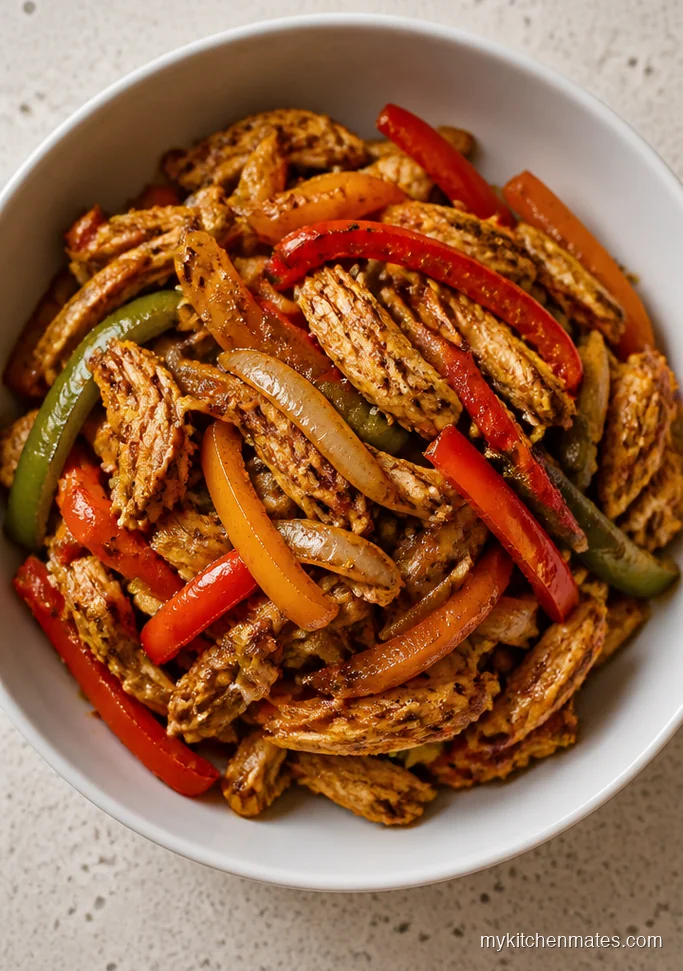 Crockpot Keto Chicken Fajita Bowls