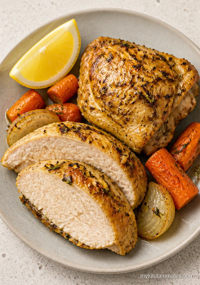 Crockpot Lemon Herb Whole Chicken