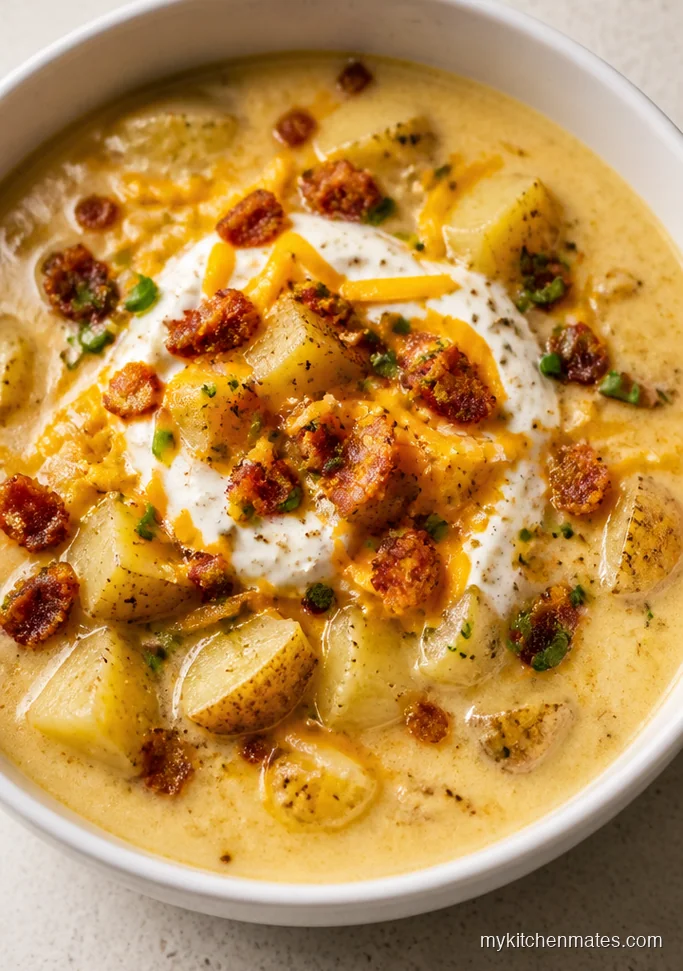 Crockpot Loaded Baked Potato Soup