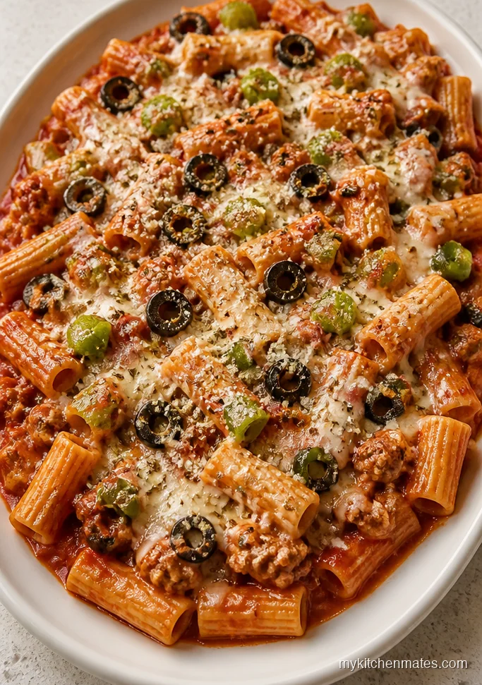 Crockpot Pizza Pasta