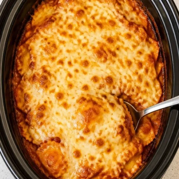 Crockpot Ravioli Casserole