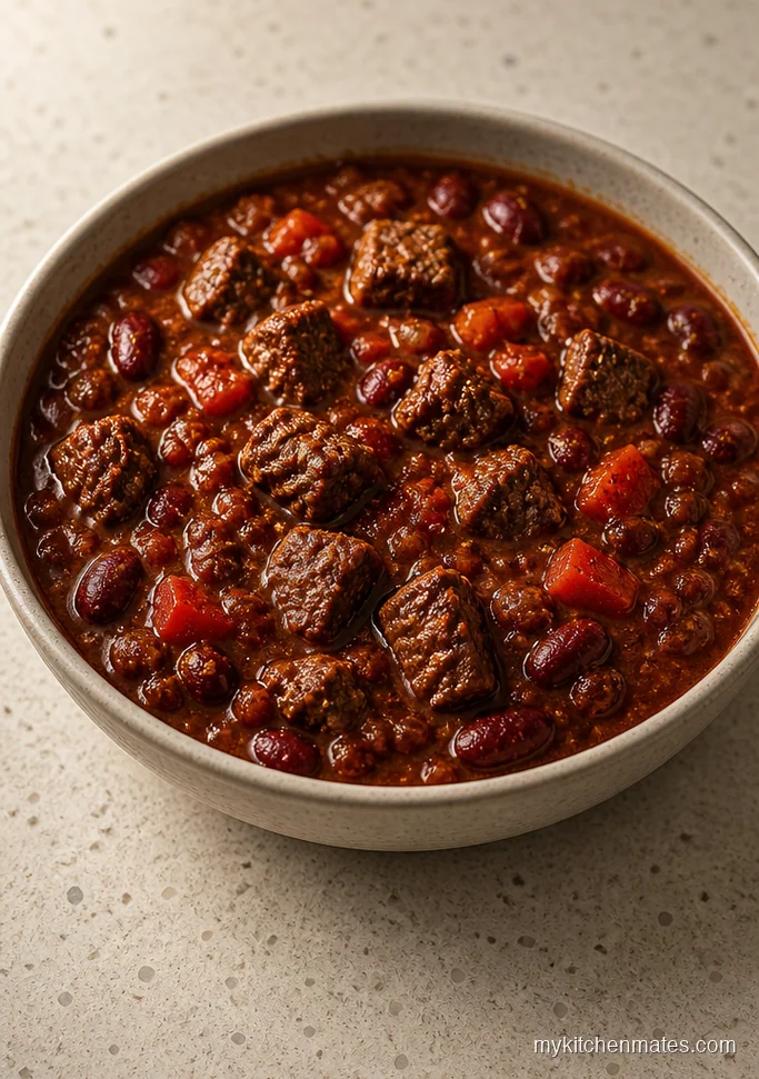 Crockpot Sirloin Steak Chili