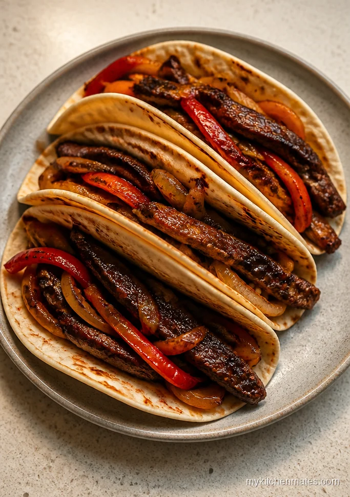 Crockpot Sirloin Steak Fajitas