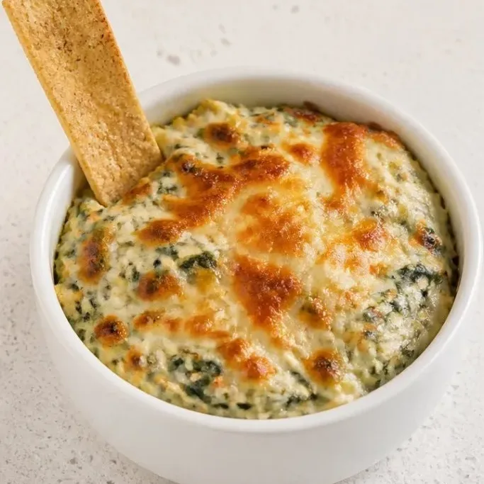 Crockpot Spinach Artichoke Dip (No Sautéing Required) Crockpot Spinach Artichoke Dip