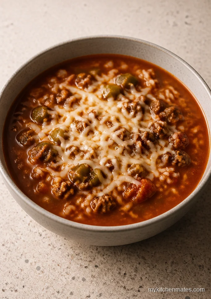 Crockpot Stuffed Bell Pepper Soup