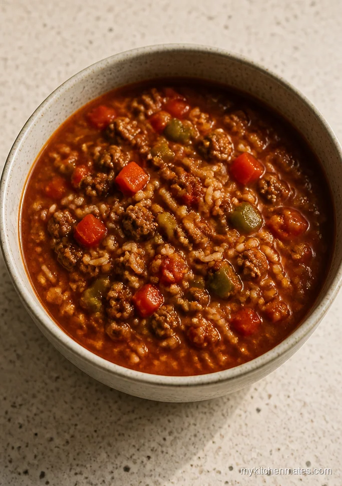 Crockpot Stuffed Pepper Soup