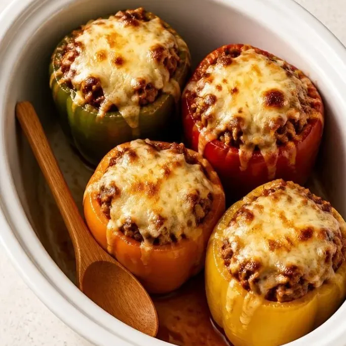 Crockpot Stuffed Peppers
