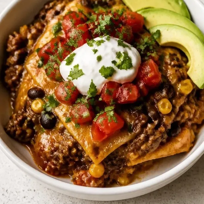 Crockpot Taco Casserole