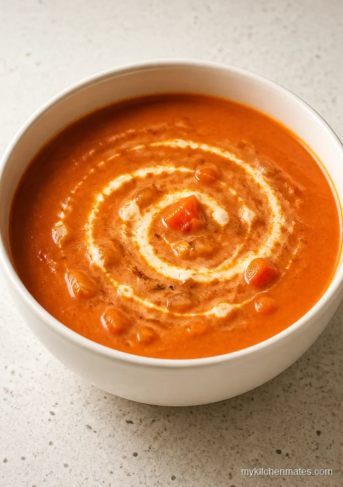 Crockpot Tomato Soup With Soft Vegetables