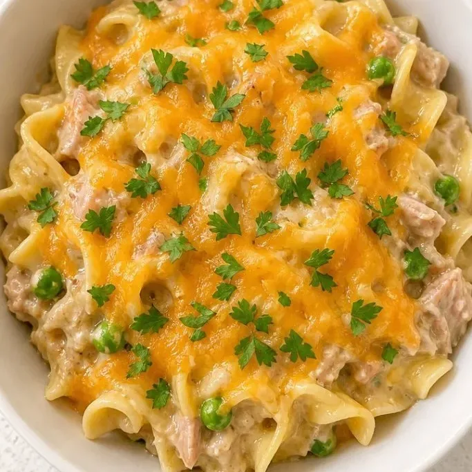 Crockpot Tuna Noodle Casserole