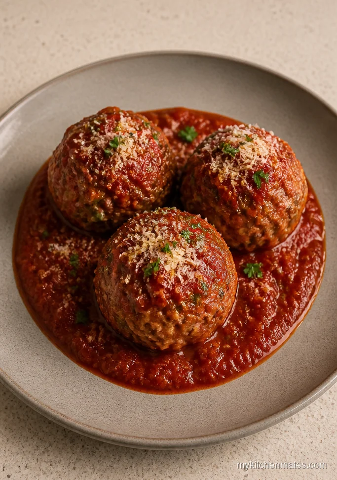 Crockpot Turkey Meatballs in Marinara